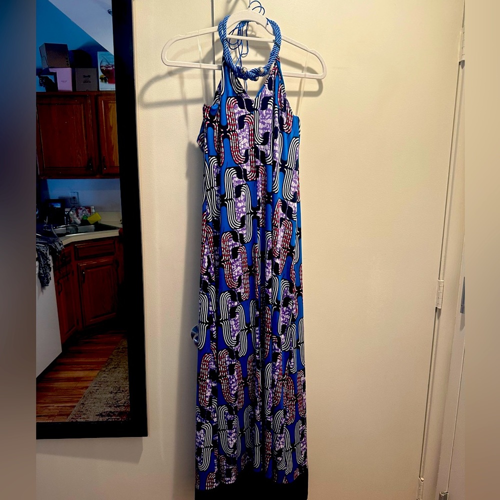Temperly London stunning silk maxi dress NWOT
